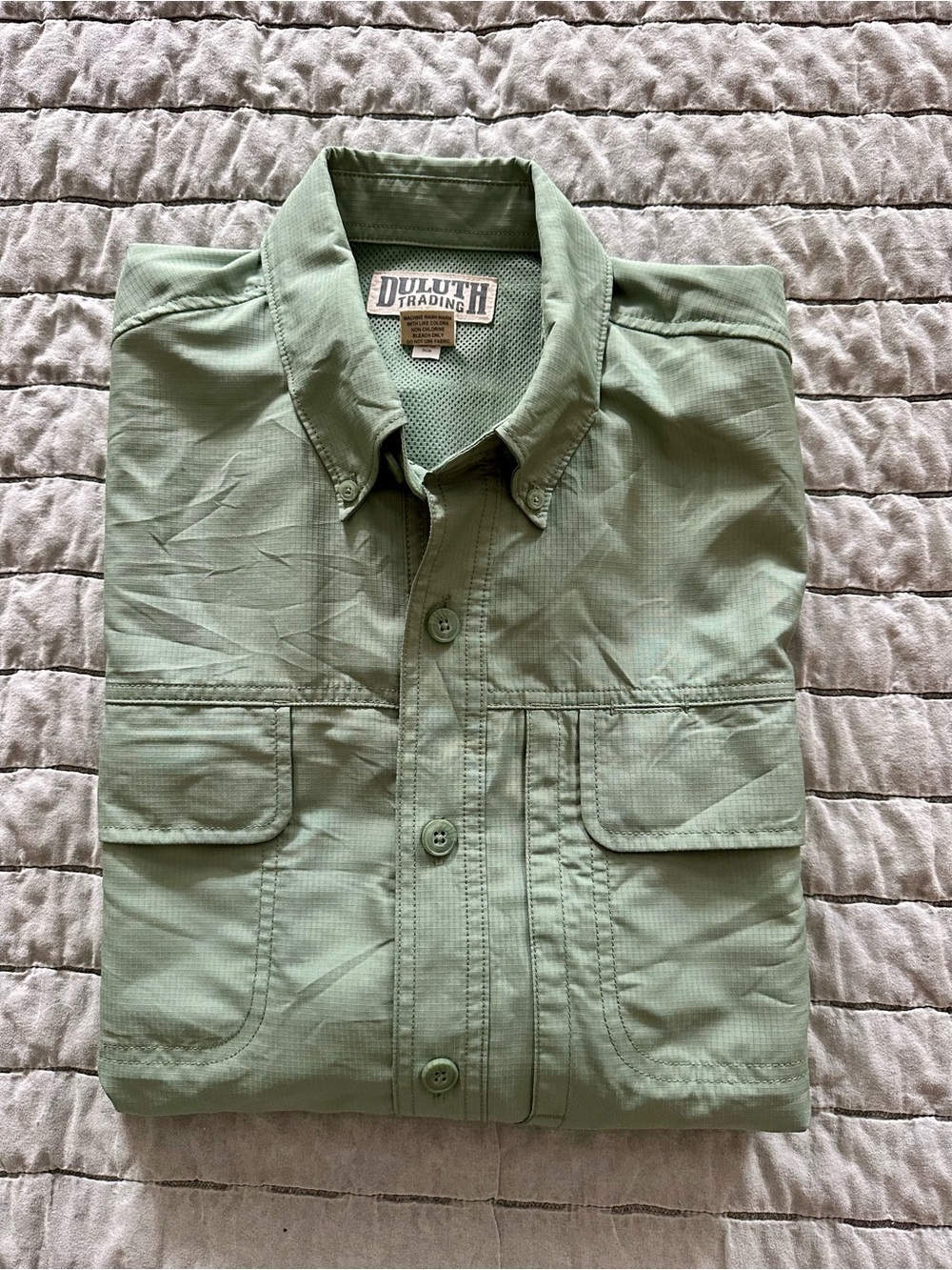 Duluth Trading Co Men's Sage Green Utility Shirt Jacket - Size Medium